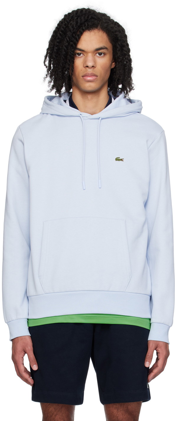 Sweatshirt Lacoste Drawstring Hoodie Kék | SH9623_J2G