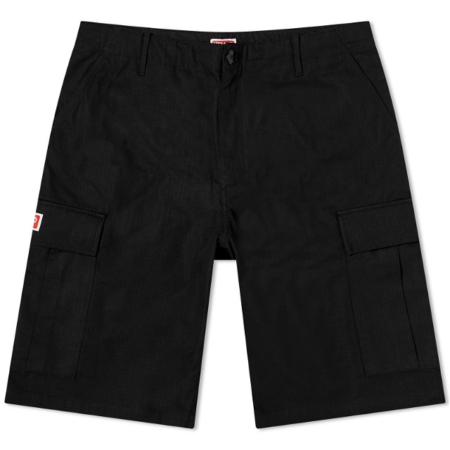 Rövidnadrág KENZO Cargo Workwear Shorts Fekete | FE55SH2359DL-99