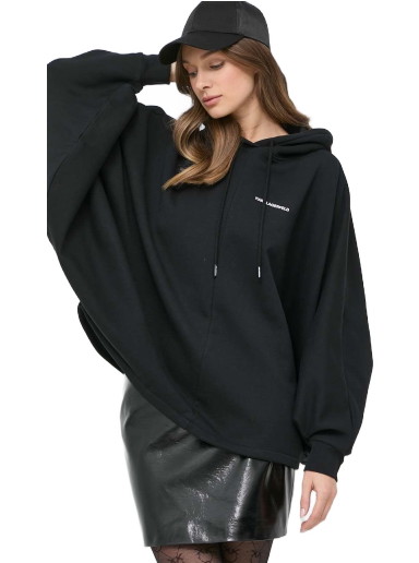 Sweatshirt KARL LAGERFELD Hun's Pick Oversized Hoodie Fekete | 230W1805