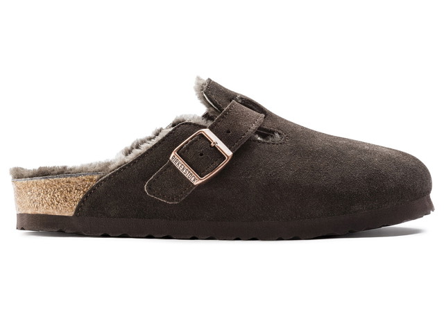 Sneakerek és cipők Birkenstock Boston Shearling Suede Mocha Brown Barna | 1006408/1006409