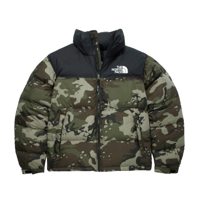 Puff dzsekik The North Face 1996 Retro Nuptse Packable Jacket Woodland Camo Zöld | NJ1DM62H