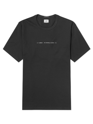 Póló C.P. Company Mercerized Urban T-Shirt Fekete | 15CLTS046A-006370W-999