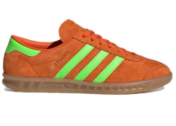 Sneakerek és cipők adidas Originals Hamburg Orange Solar Green W 
Narancssárga | IH5460, 0