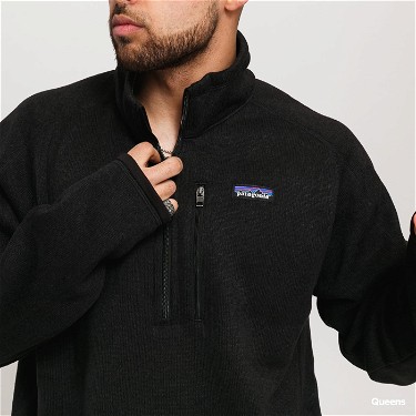 Sweatshirt Patagonia Better Sweater 1/4 Zip Fekete | 25523 BLK, 2