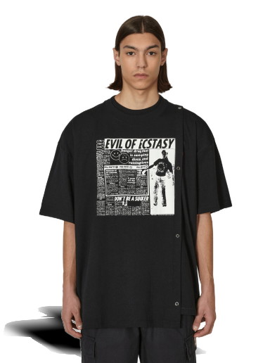 Póló The Salvages Disco Danger Layer T-Shirt Fekete | SS230627BLK BLACK