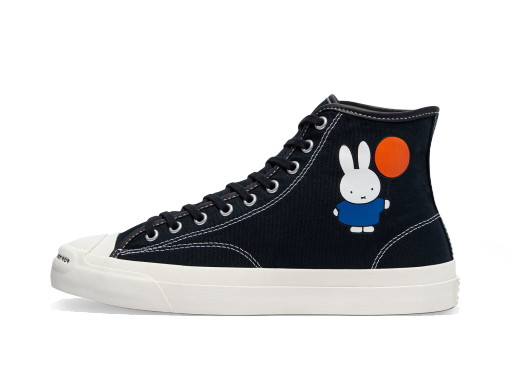 Sneakerek és cipők Converse CONS Jack Purcell Pro Mid POP Trading Company Miffy Black Fekete | 171850C