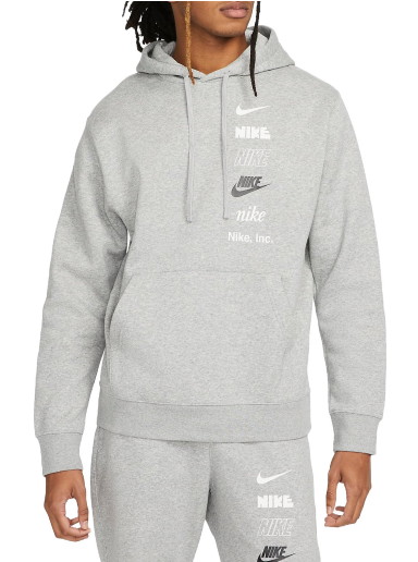 Sweatshirt Nike Hoodie Club Fleece Szürke | dx0783-063