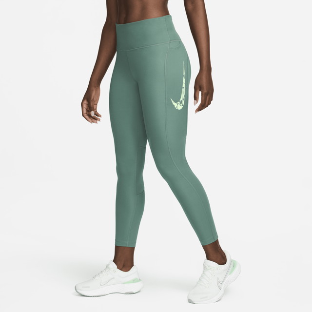 Leggings Nike 7/8 Fast Leggings Zöld | FN3268-361