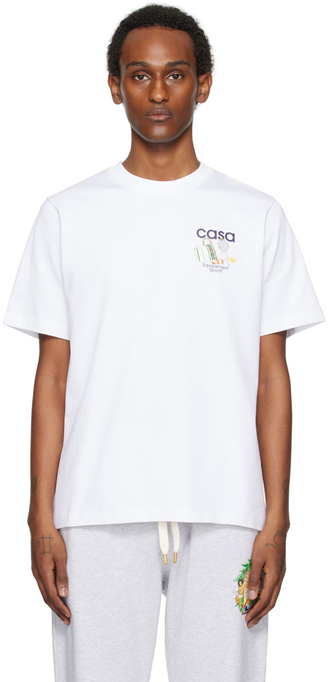 Póló Casablanca 'Equipement Sportif' T-Shirt Fehér | U-MPS24-JTS-001-08
