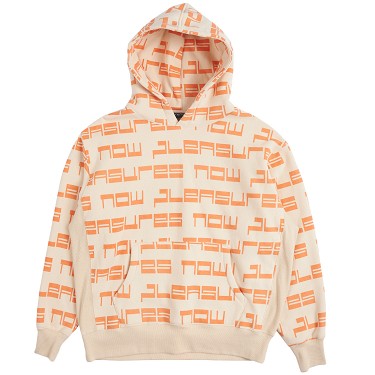 Sweatshirt Pleasures Tier Hoodie Ivory 
Narancssárga | P23SP022-IVORY, 1