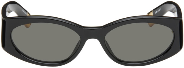 Napszemüveg Jacquemus 'Les Lunettes Ovalo' Sunglasses Fekete | JAC4C1SUN