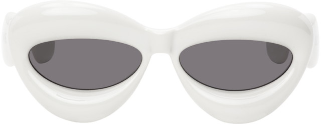 Napszemüveg Loewe Off-White Inflated Cateye Sunglasses Fehér | LW40097I@5520A