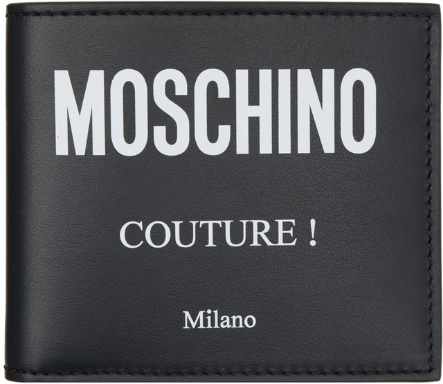 Pénztárca Moschino Logo Wallet Fekete | 8102 8001