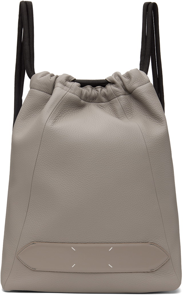 Hátizsákok Maison Margiela Soft 5AC Drawstring Backpack Szürke | SB1WG0045 P4746