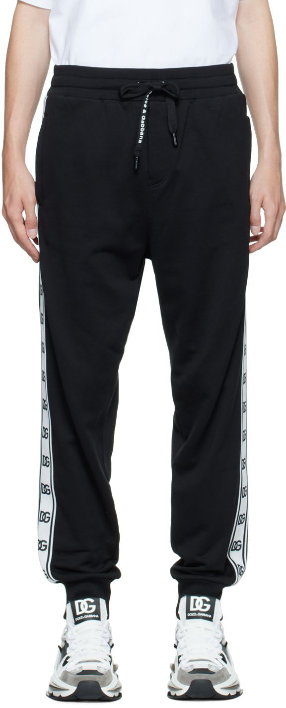 Sweatpants Dolce & Gabbana Black Cotton Lounge Pants Fekete | GVEPAZFU7DU