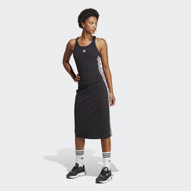 Ruha adidas Originals Adicolor Classics 3-Stripes Long Tank Fekete | IC5503