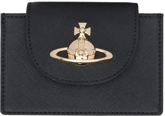 Pénztárca Vivienne Westwood Flap Card Holder Fekete | 5112001HU-S000B-