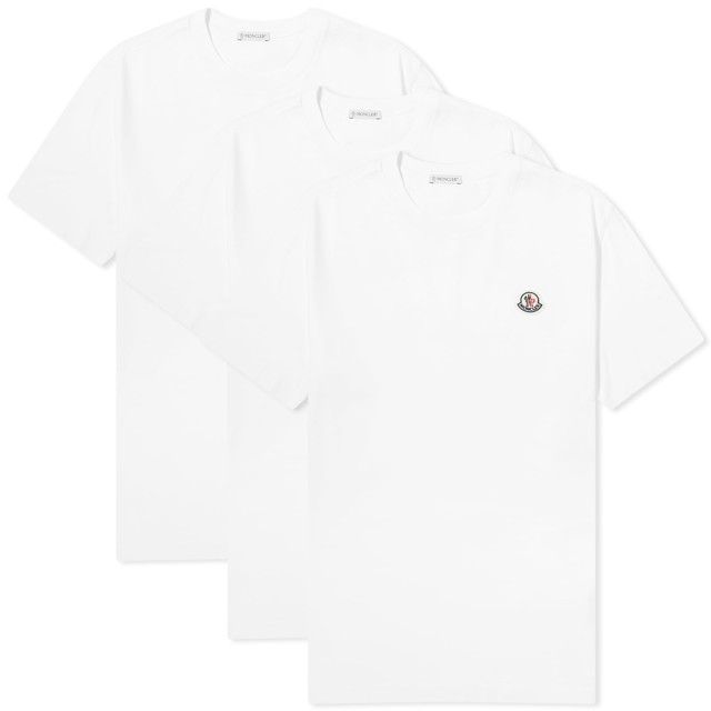 Póló Moncler Logo Badge T-Shirt Fehér | 8C000-25-829H8-001