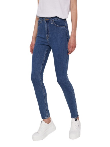 Farmer Lee Skinny Fit Ivy Jeans Sötétkék | L32EKJZH