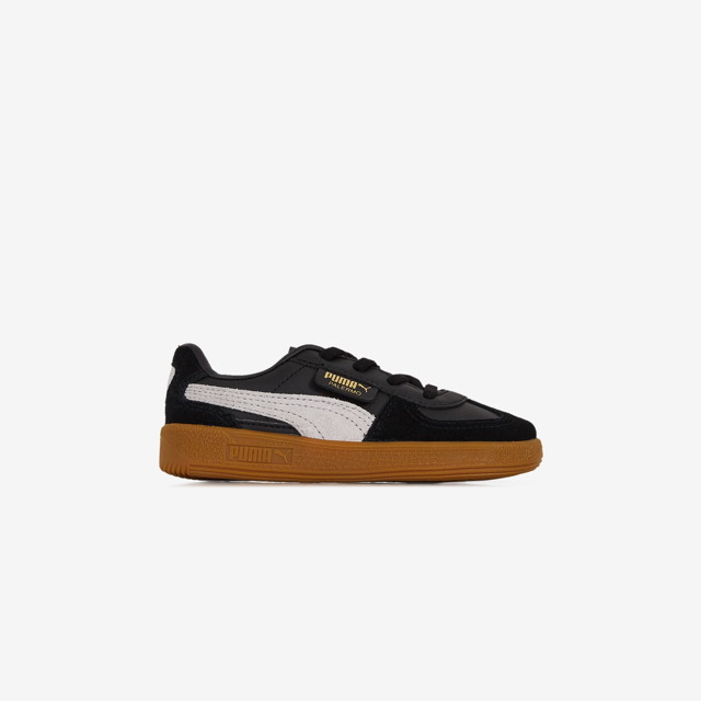 Sneakerek és cipők Puma Palermo Leather El Noir/blanc - Bébé - Fekete | 397277 03
