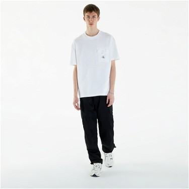 Póló CALVIN KLEIN Texture Pocket Short Sleeve T-Shirt Fehér | J30J325214 YAF, 2