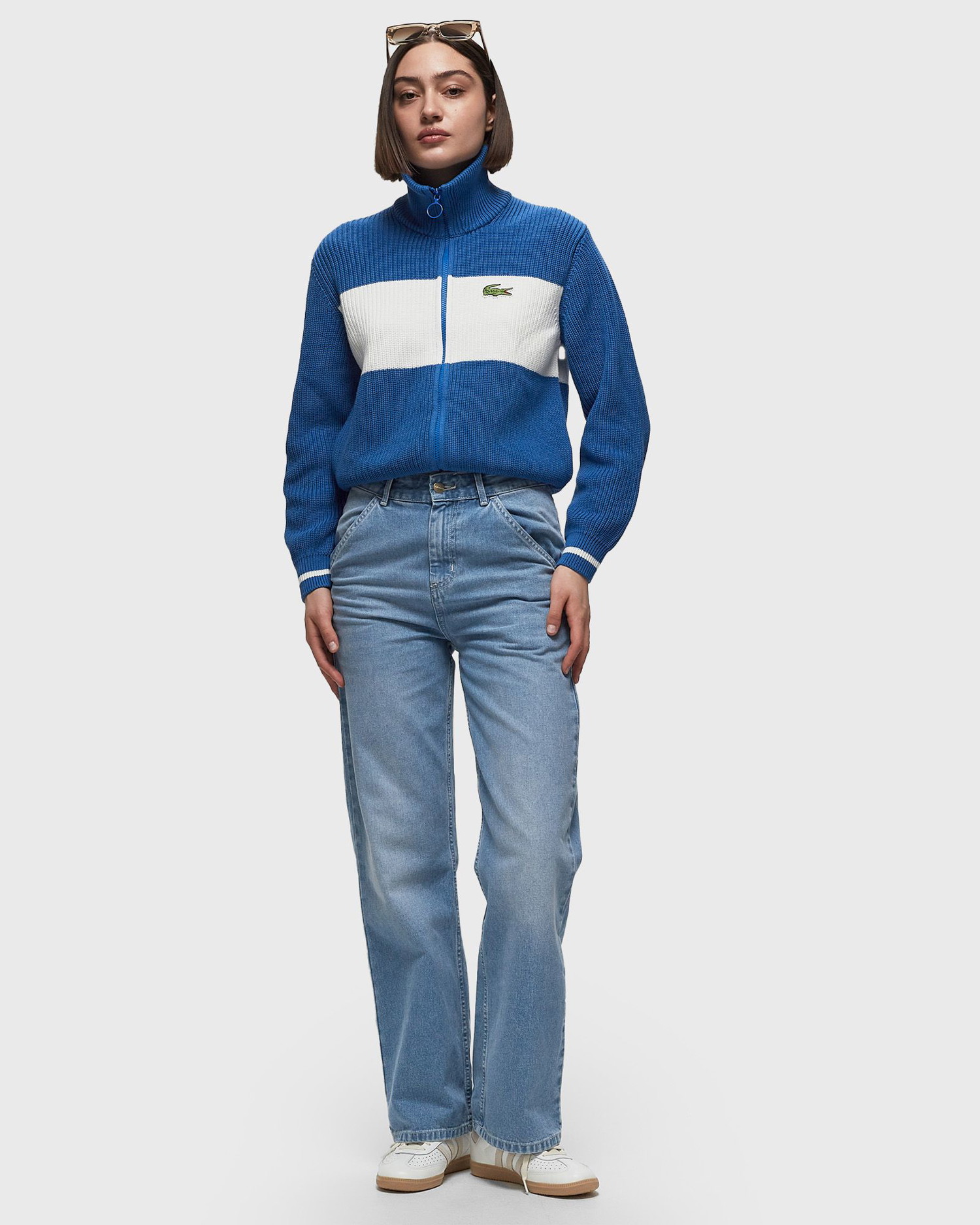Sweatshirt Lacoste PULLOVER Kék | AF6914-ITV, 1