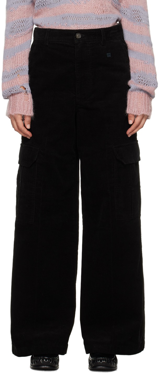Nadrág Acne Studios Patch Trousers Fekete | CK0100-, 0