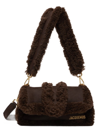 Válltáskák Jacquemus Le Chouchou Shearling 'Le Petit Bambimou Doux' Bag Barna | 23H233BA339-3121