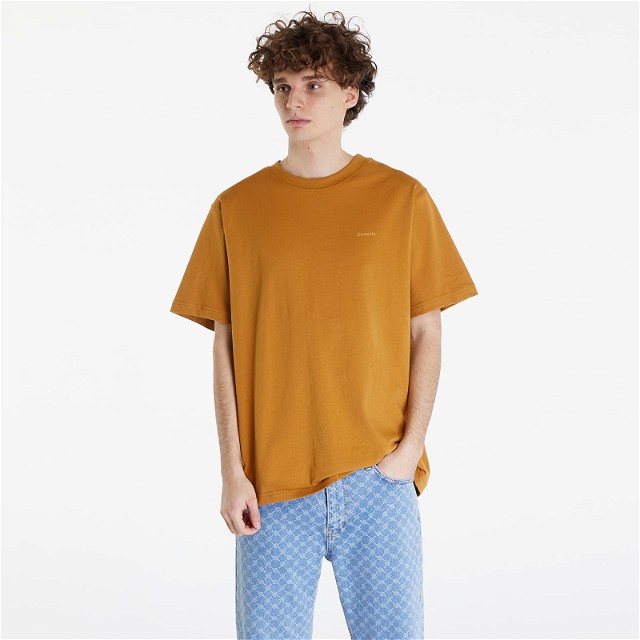 Póló Queens Essential T-Shirt With Tonal Print Brown Barna | QNS_009