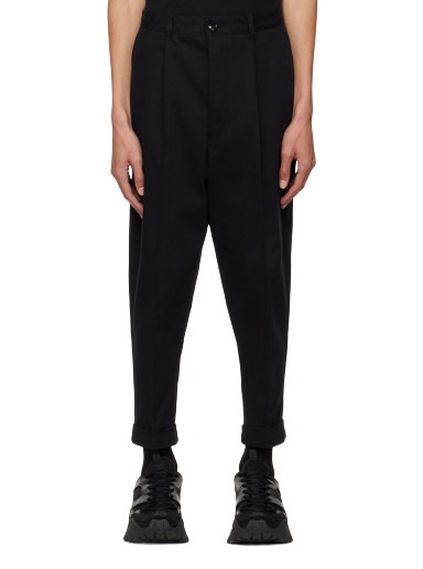 Nadrág AMI Carrot Oversized Trousers Fekete | HTR101.221