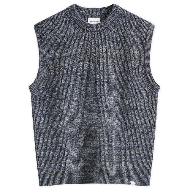 Mellények NORSE PROJECTS Manfred Wool Cotton Fekete | N45-0588-7111