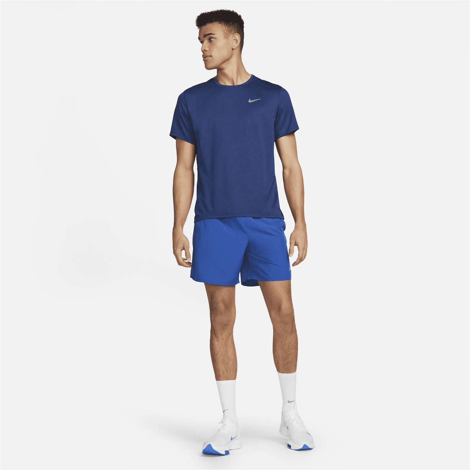 Póló Nike Dri-FIT UV Miler Running Top Sötétkék | DV9315-480, 1