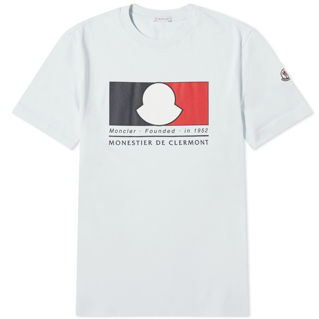 Póló Moncler Box Logo T-Shirt Szürke | 8C000-19-8390T-70C