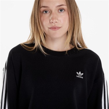 Sweatshirt adidas Originals 3 Stripes Classics Crew Black Fekete | IR5522, 2