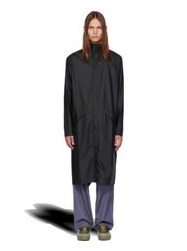 Kabátok Rains Black Longer Coat Fekete | 18360