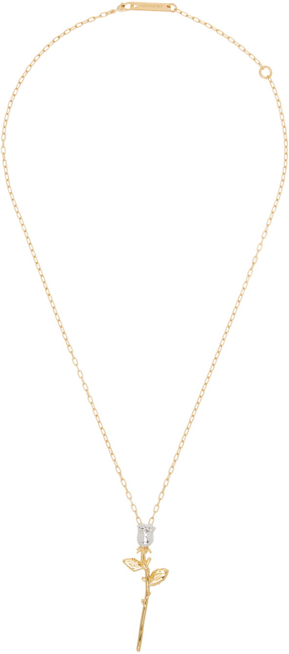 Nyakláncok és láncok Ambush Rose Charm Necklace "Gold" Fémes | BWOB003S24BRA0017600