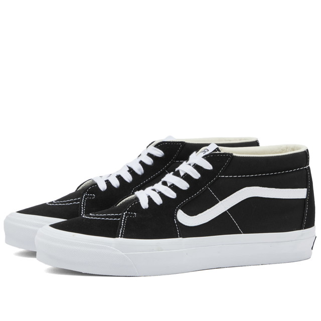 Sneakerek és cipők Vans Men's Sk8-Mid Reissue 83 Sneakers in Lx Black/White, Size UK 10 | END. Clothing Fekete | VN000CQQBA2