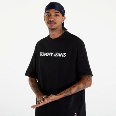 Póló Tommy Hilfiger Logo Oversized Fit T-Shirt Black Fekete | DM0DM18267 BDS, 3