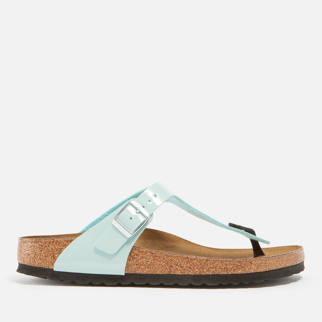 Sneakerek és cipők Birkenstock Women's Gizeh Patent Leather Sandals - UK 3.5 Kék | 1026964