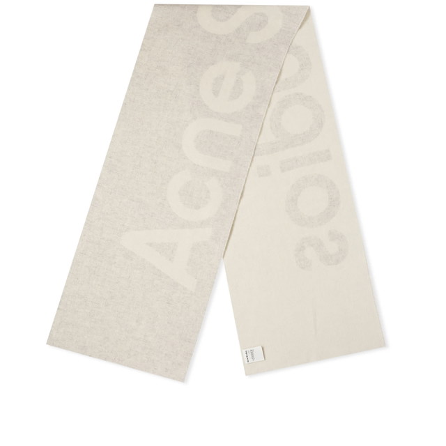 Sálak és kendők Acne Studios Toronty Logo Contrast Recycled Scarf Szürke | CA0154-DLZ