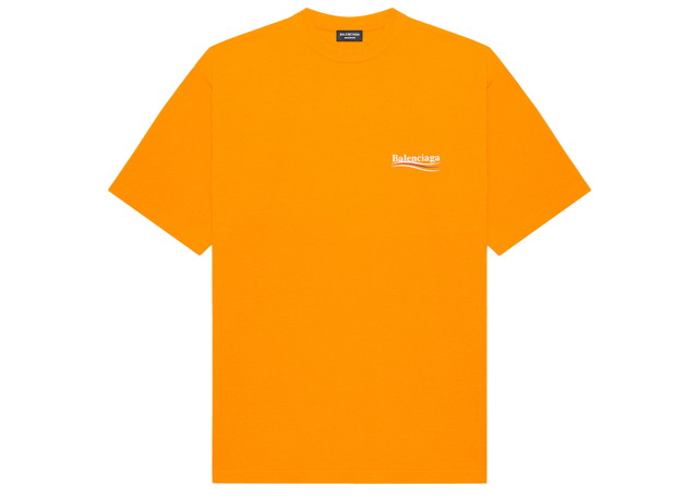Póló Balenciaga Political Campaign Large Fit T-Shirt Fluo Orange 
Narancssárga | 641675TKVE87073