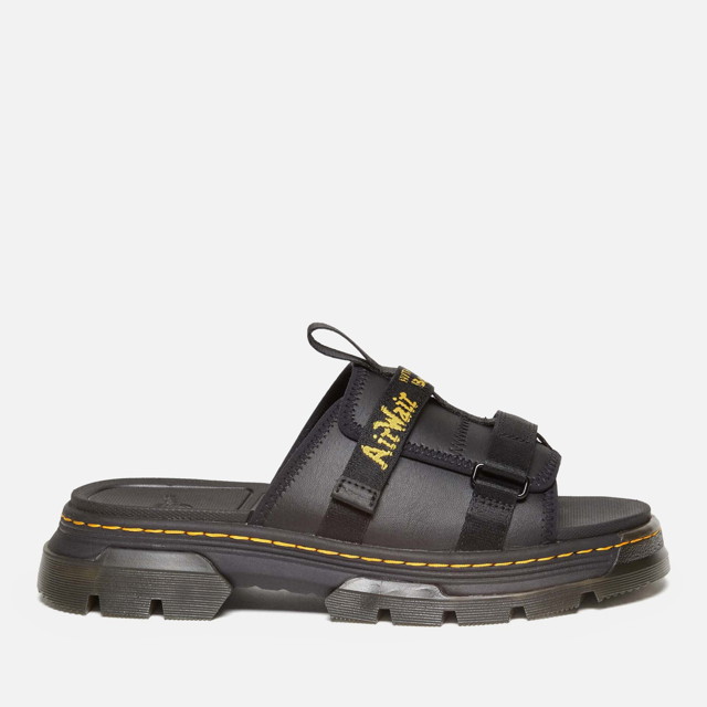 Sneakerek és cipők Dr. Martens Ayce II Leather/Webbing Slide Fekete | 31530001