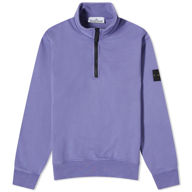 Pulóver Stone Island Garment Dyed Half Zip Sweat Orgona | 801561951-V0047