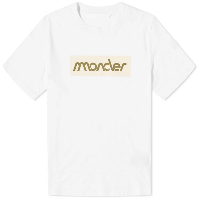 Póló Moncler Logo T-Shirt Fehér | 8C000-52-89AJS-00A