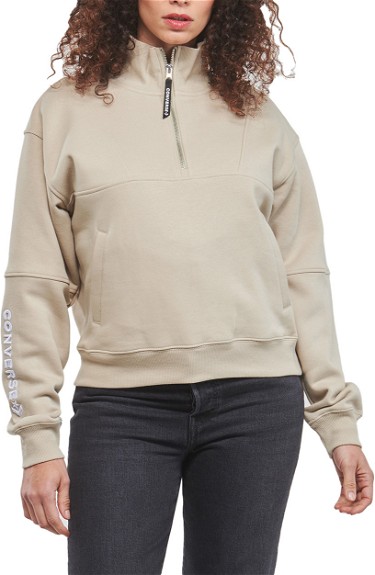 Sweatshirt Converse Fashion Half-Zip Bézs | 10024526-a01-247, 0