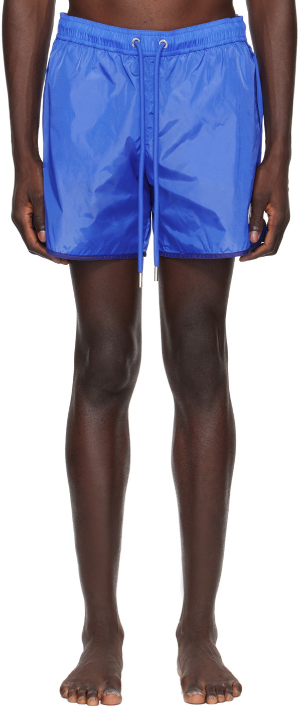 Fürdőruha Moncler Patch Swim Shorts Kék | J10912C0000853326