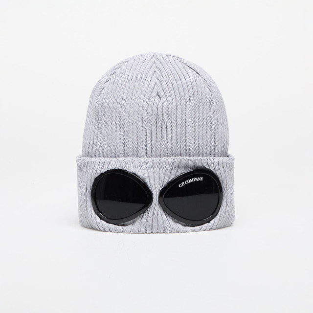 Beanie sapkák C.P. Company Cotton Goggle Beanie Grey Melange Szürke | 16CMAC016A000727A-M93