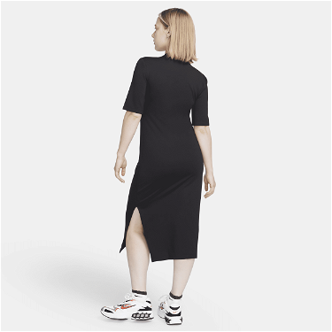 Ruha Nike Sportswear Essential Midi Dress Fekete | DV7878-010, 2