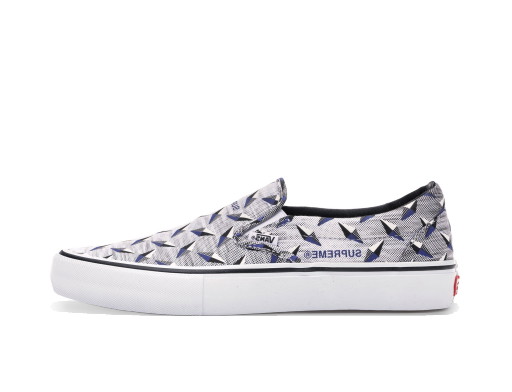 Sneakerek és cipők Vans Slip-On Supreme Diamond Plate White Szürke | VN0A347VTEF