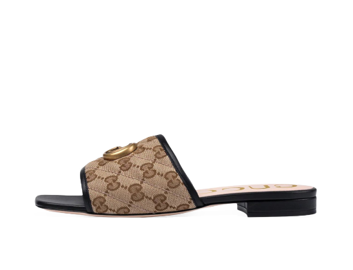 Sneakerek és cipők Gucci Double G Slide Sandal Bézs | 619893 KQWM0 9765